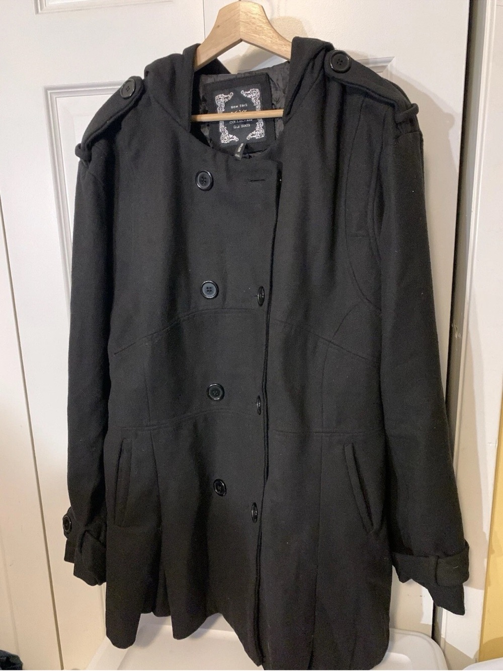 Yoki Outerwear Collection Womens Sz 3XL Black Hooded Jacket